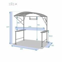 Abri Barbecue En Acier Hespéride Neiba Graphite 6 Abri Barbecue En Acier Hespéride Neiba Graphite -Ledepot-bailleul Soldes Magasin abri barbecue en acier hesperide neiba noir graphite 4