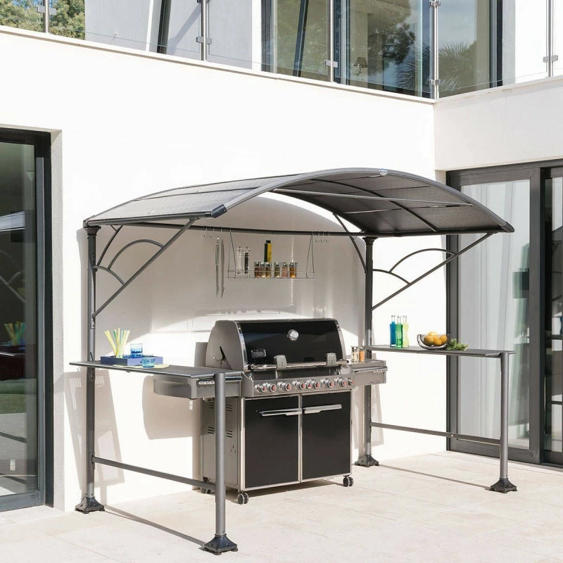 Abri barbecue en acier Hespéride Neiba graphite Abri Barbecue En Acier Hespéride Neiba Graphite -Ledepot-bailleul Soldes Magasin abri barbecue en acier hesperide neiba noir graphite