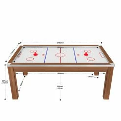Air Hockey Toronto - Hêtre Boisé / Surface Blanche -Ledepot-bailleul Soldes Magasin air hockey toronto hetre boise surface blanche 2