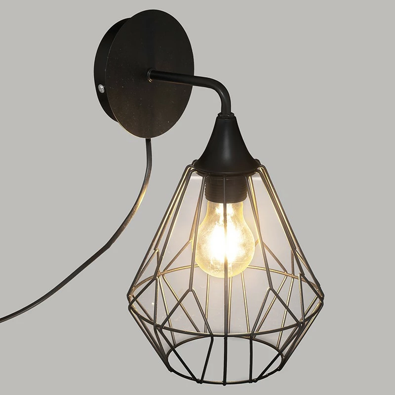 Applique en métal noir Flave Atmosphera Applique En Métal Noir Flave Atmosphera -Ledepot-bailleul Soldes Magasin applique en metal noir flave atmosphera 1