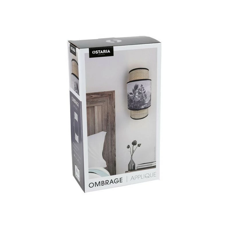 Applique incurvée Ombrage rotin et tissu Palmier Ostaria Applique Incurvée Ombrage Rotin Et Tissu Palmier Ostaria -Ledepot-bailleul Soldes Magasin applique incurvee ombrage rotin et tissu palmier ostaria 3