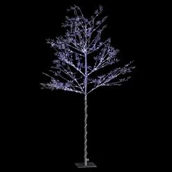 Arbre Silver Lumineux Sur Pieds 160 Leds