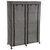 Armoire De Rangement 4 étagères Et 1 Penderie Gris En Tissu 1 Armoire De Rangement 4 étagères Et 1 Penderie Gris En Tissu -Ledepot-bailleul Soldes Magasin armoire de rangement 4 etageres et 1 penderie gris en tissu