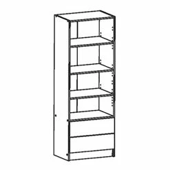 Demeyere Armoire Lingère 2 Portes 2 Tiroirs Laud -Ledepot-bailleul Soldes Magasin armoire lingere 2 portes 2 tiroirs laud 2