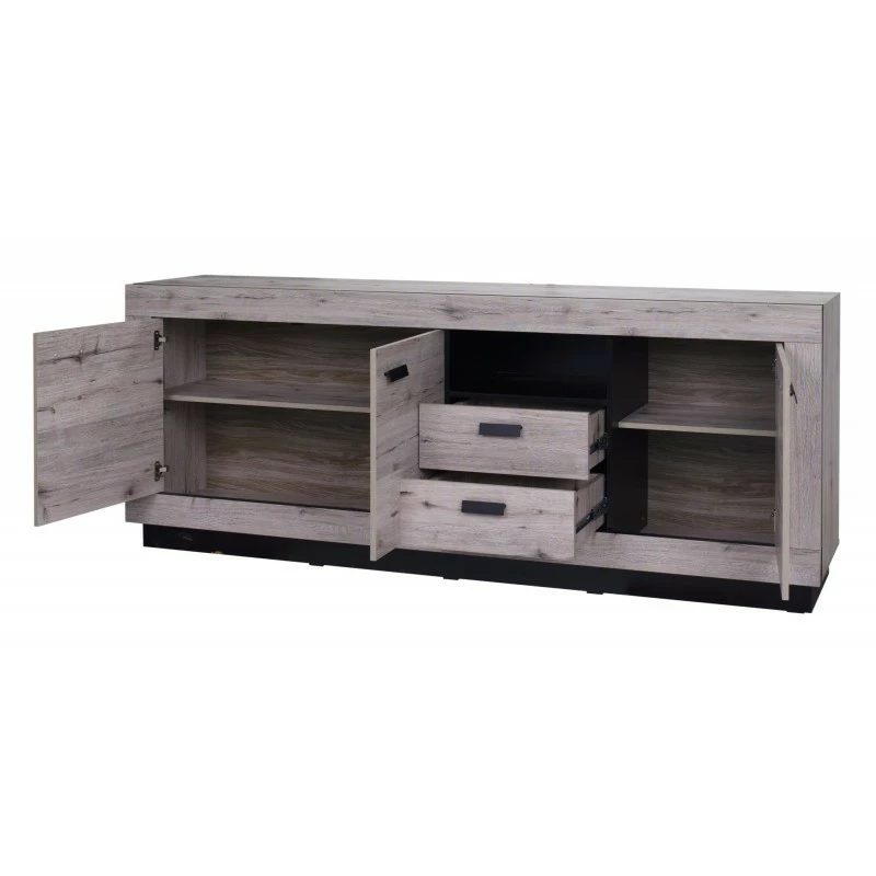 Bahut 3 portes 2 tiroirs Marseille Bahut 3 Portes 2 Tiroirs Marseille -Ledepot-bailleul Soldes Magasin bahut 3 portes 2 tiroirs marseille 1