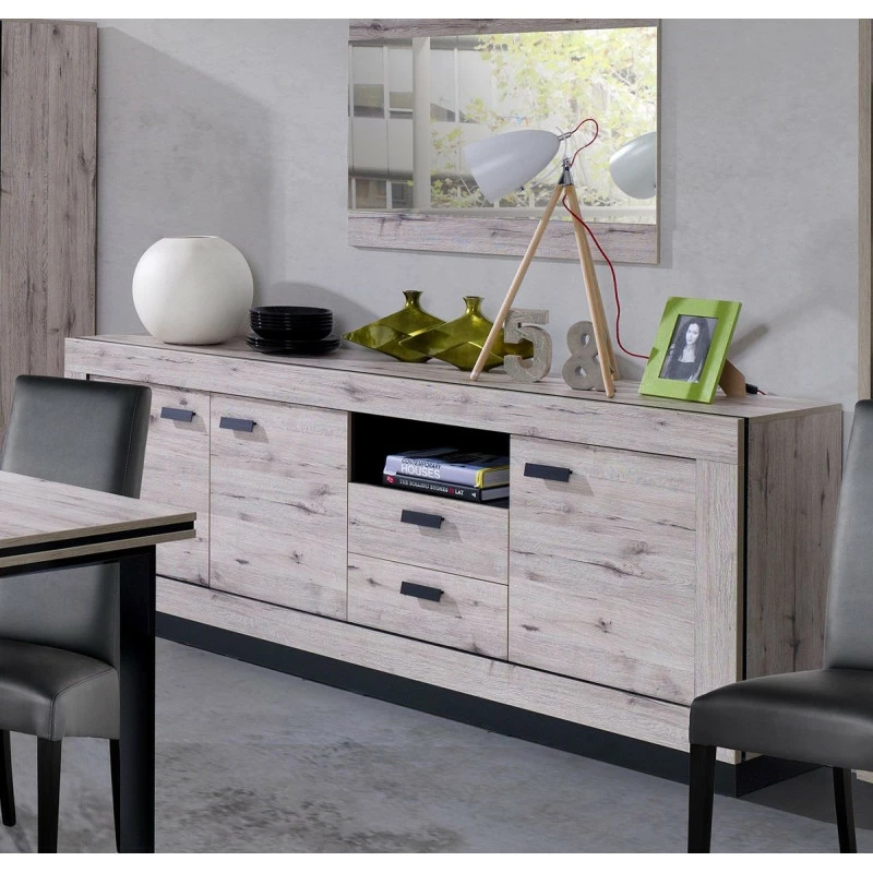 Bahut 3 portes 2 tiroirs Marseille Bahut 3 Portes 2 Tiroirs Marseille -Ledepot-bailleul Soldes Magasin bahut 3 portes 2 tiroirs marseille 2