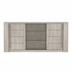 Demeyere Bahut 3 Tiroirs + 2 Portes CANNES Chêne Champagne/béton Clair 4 Demeyere Bahut 3 Tiroirs + 2 Portes CANNES Chêne Champagne/béton Clair -Ledepot-bailleul Soldes Magasin bahut 3 tiroirs 2 portes cannes chene champagne beton clair 2