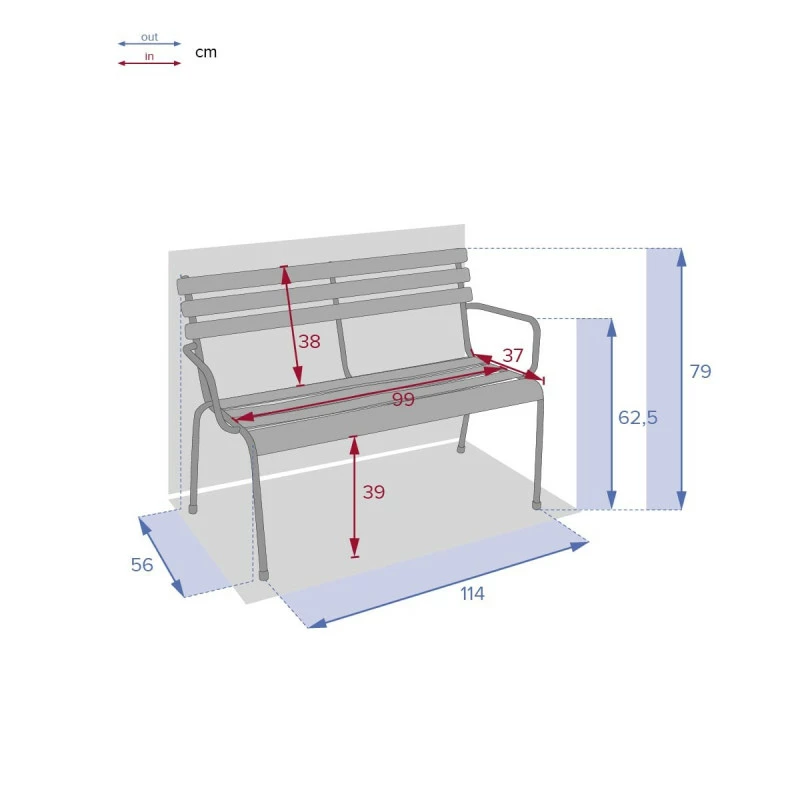 Banc extérieur Greensboro vert olive Hespéride Banc Extérieur Greensboro Vert Olive Hespéride -Ledepot-bailleul Soldes Magasin banc exterieur greensboro vert olive hesperide 2