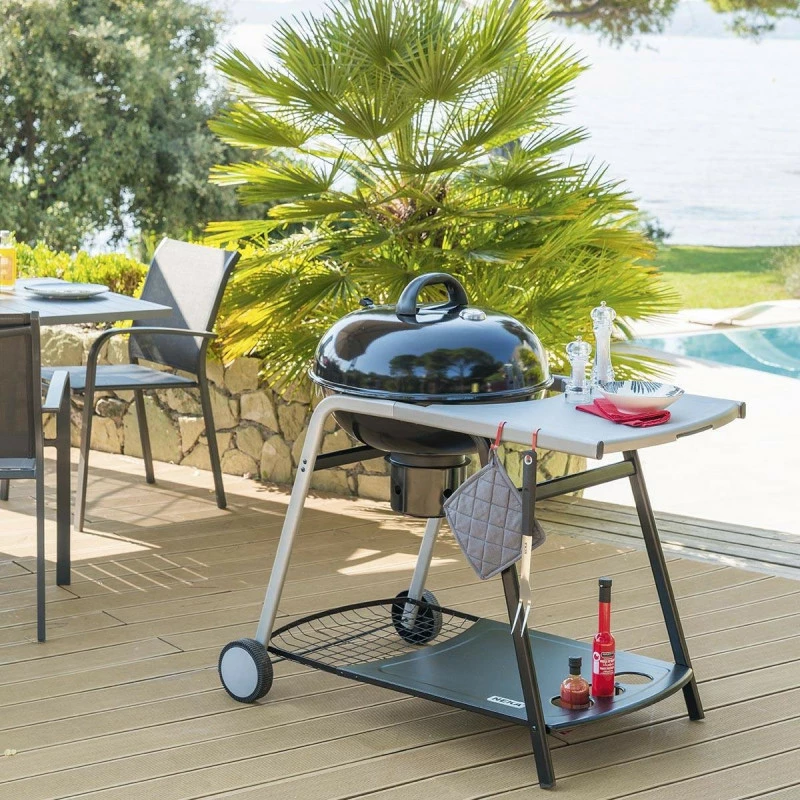 Barbecue charbon couvercle Pyla 55 cm Neka avec tablette Barbecue Charbon Couvercle Pyla 55 Cm Neka Avec Tablette -Ledepot-bailleul Soldes Magasin barbecue charbon couvercle pyla 55 cm neka avec tablette