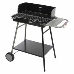 Barbecue Charbon Paravent Azur Grille 53 Cm Neka