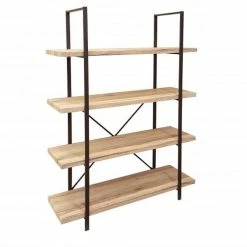 Bibliothèque 4 étagères Chicago -Ledepot-bailleul Soldes Magasin bibliotheque 4 etageres chicago 2