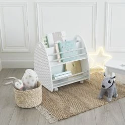 Bibliothèque Enfant Roulettes Gris Atmosphera -Ledepot-bailleul Soldes Magasin bibliotheque enfant roulettes gri atmosphera 2