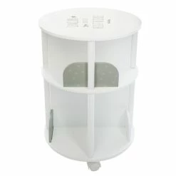 Bibliothèque Ronde Petite Histoire Enfant Roulettes Gris Atmosphera -Ledepot-bailleul Soldes Magasin bibliotheque ronde petite histoire enfant roulettes gris atmosphera 3