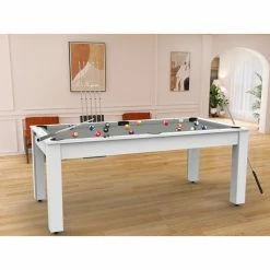 Billard Américain Arizona 7 Pieds Blanc Laqué / Tapis Gris 6 Billard Américain Arizona 7 Pieds Blanc Laqué / Tapis Gris -Ledepot-bailleul Soldes Magasin billard americain arizona 7 pieds blanc tapis gris 4
