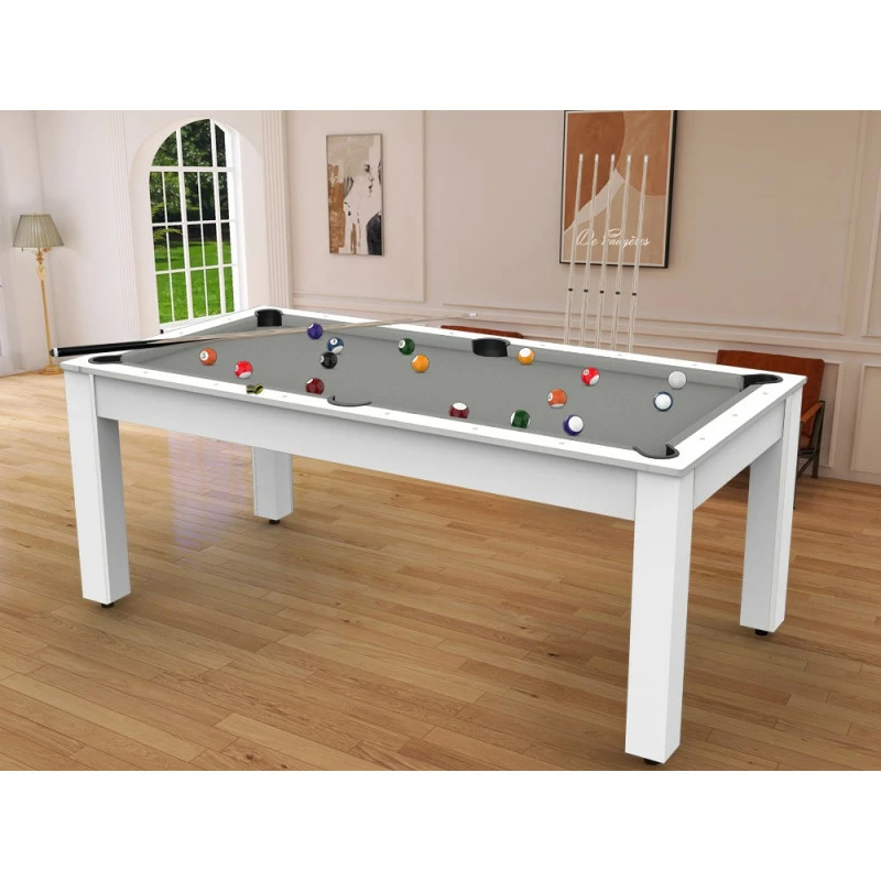 Billard américain Arizona 7 pieds blanc laqué / tapis gris Billard Américain Arizona 7 Pieds Blanc Laqué / Tapis Gris -Ledepot-bailleul Soldes Magasin billard americain arizona 7 pieds blanc tapis gris 5