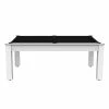Billard Américain Arizona 7 Pieds Blanc Laqué / Tapis Noir -Ledepot-bailleul Soldes Magasin billard americain arizona 7 pieds blanc tapis noir