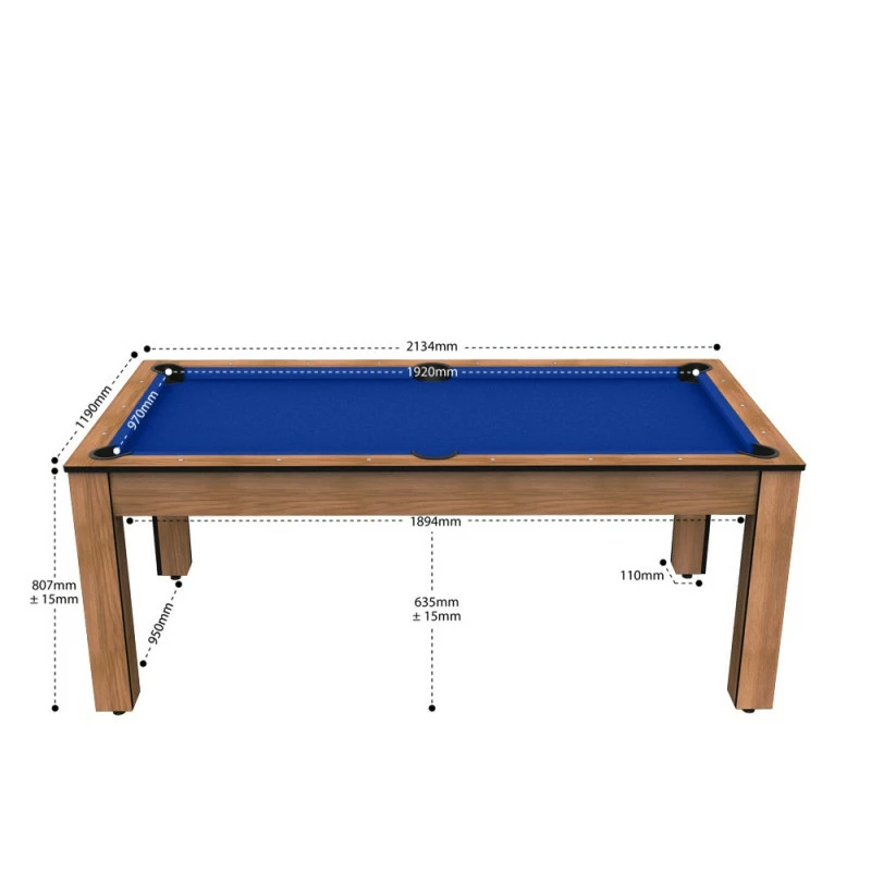 Billard américain Arizona 7 pieds hêtre boisé / tapis bleu Billard Américain Arizona 7 Pieds Hêtre Boisé / Tapis Bleu -Ledepot-bailleul Soldes Magasin billard americain arizona 7 pieds hetre boise tapis bleu 1