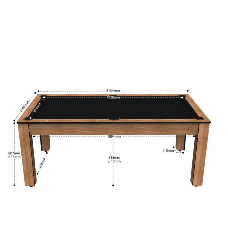 Billard américain Arizona 7 pieds hêtre boisé / tapis noir Billard Américain Arizona 7 Pieds Hêtre Boisé / Tapis Noir -Ledepot-bailleul Soldes Magasin billard americain arizona 7 pieds hetre boise tapis noir 1