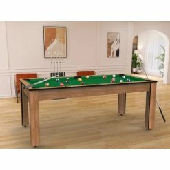 Billard Américain Arizona 7 Pieds Hêtre Boisé / Tapis Vert -Ledepot-bailleul Soldes Magasin billard americain arizona 7 pieds hetre boise tapis vert 1 5