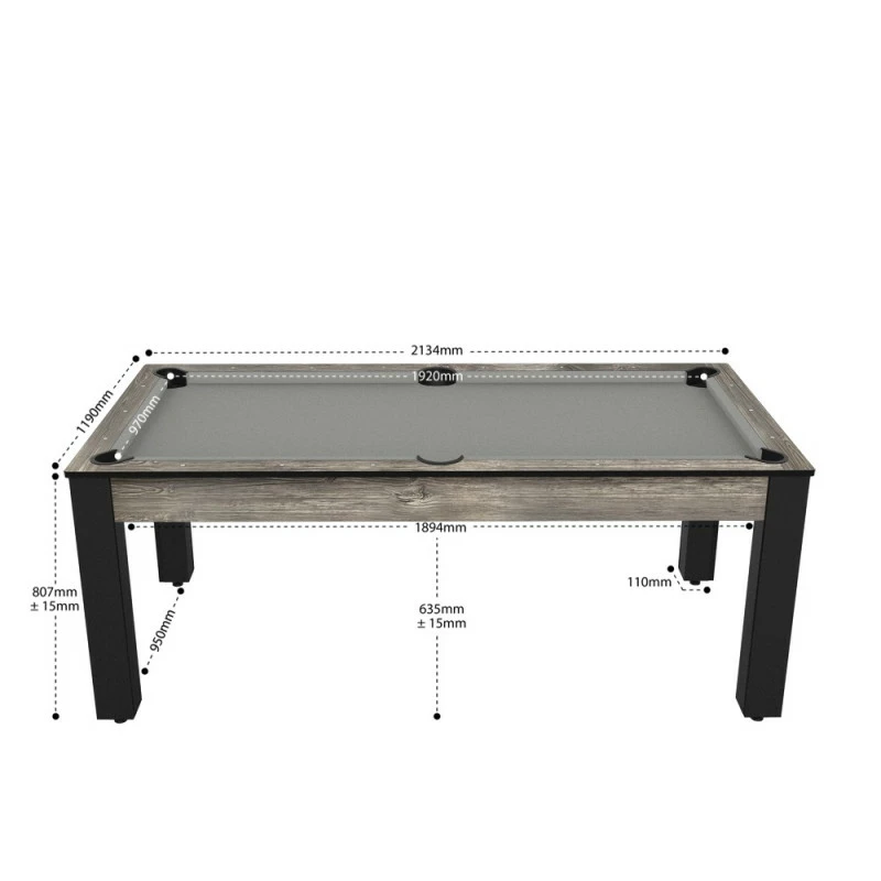 Billard américain Arizona 7 pieds industriel / tapis gris Billard Américain Arizona 7 Pieds Industriel / Tapis Gris -Ledepot-bailleul Soldes Magasin billard americain arizona 7 pieds industriel tapis gris 1