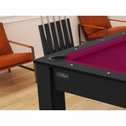 Billard Américain Arizona 7 Pieds Noir Grainé / Tapis Prune 4 Billard Américain Arizona 7 Pieds Noir Grainé / Tapis Prune -Ledepot-bailleul Soldes Magasin billard americain arizona 7 pieds noir graine tapis prune 2