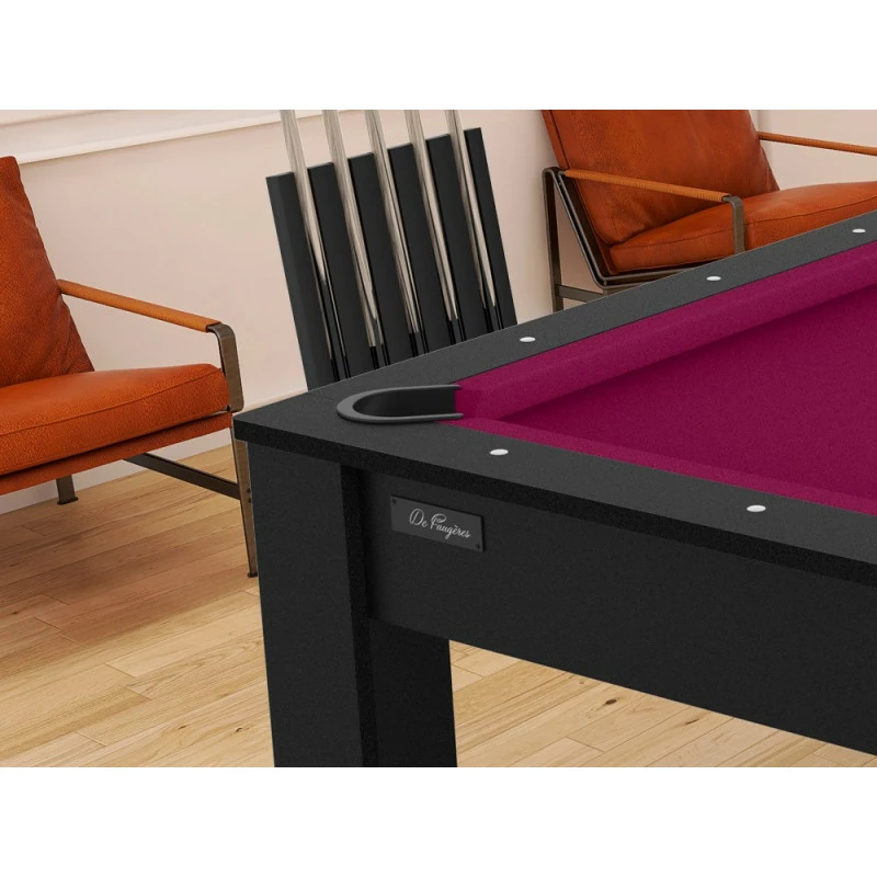 Billard américain Arizona 7 pieds noir grainé / tapis prune Billard Américain Arizona 7 Pieds Noir Grainé / Tapis Prune -Ledepot-bailleul Soldes Magasin billard americain arizona 7 pieds noir graine tapis prune 2