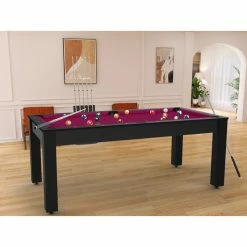 Billard Américain Arizona 7 Pieds Noir Grainé / Tapis Prune 6 Billard Américain Arizona 7 Pieds Noir Grainé / Tapis Prune -Ledepot-bailleul Soldes Magasin billard americain arizona 7 pieds noir graine tapis prune 4
