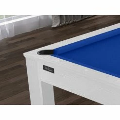 Billard Texas 6 Pieds - Coloris Blanc Boisé Tapis Bleu -Ledepot-bailleul Soldes Magasin billard texas 6 pieds coloris blanc boise tapis bleu 4