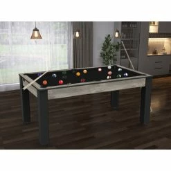 Billard Texas 6 Pieds - Coloris Industriel Tapis Noir -Ledepot-bailleul Soldes Magasin billard texas 6 pieds coloris industriel tapis noir 5