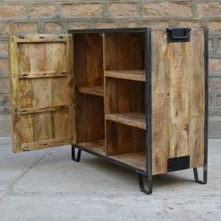 Buffet 1 Porte 3 Niches Manguier -Ledepot-bailleul Soldes Magasin buffet 1 porte 4 niches manguier 4