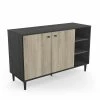 Demeyere Buffet 2 Portes 3 Niches Industriel Arty -Ledepot-bailleul Soldes Magasin buffet 2 portes 3 niches industriel arty