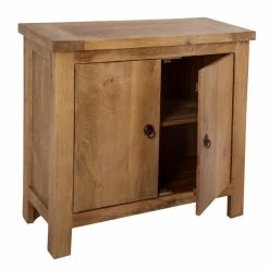 Buffet 2 Portes Ajmal Bois Massif Manguier Atmosphera -Ledepot-bailleul Soldes Magasin buffet 2 portes ajmal bois massif manguier atmosphera 2