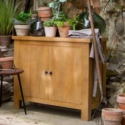 Buffet 2 Portes Ajmal Bois Massif Manguier Atmosphera -Ledepot-bailleul Soldes Magasin buffet 2 portes ajmal bois massif manguier atmosphera 5