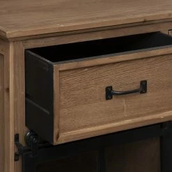 Buffet 2 Portes Coulissantes 4 Tiroirs Danik Atmosphera -Ledepot-bailleul Soldes Magasin buffet 2 portes coulissantes 4 tiroirs danik atmosphera 6