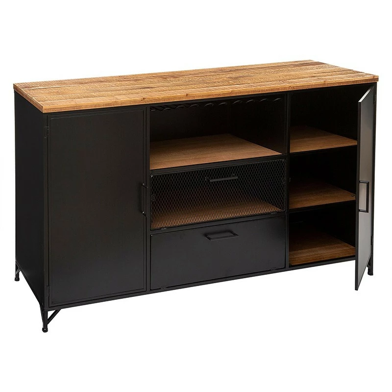 Buffet 2 portes 3 niches Cierna Atmosphera Buffet 2 Portes 3 Niches Cierna Atmosphera -Ledepot-bailleul Soldes Magasin buffet 2 portes niches cierna atmosphera 1