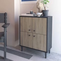 Demeyere Buffet 4 Portes Industriel Arty 3 Demeyere Buffet 4 Portes Industriel Arty -Ledepot-bailleul Soldes Magasin buffet 4 portes industriel arty 1 1