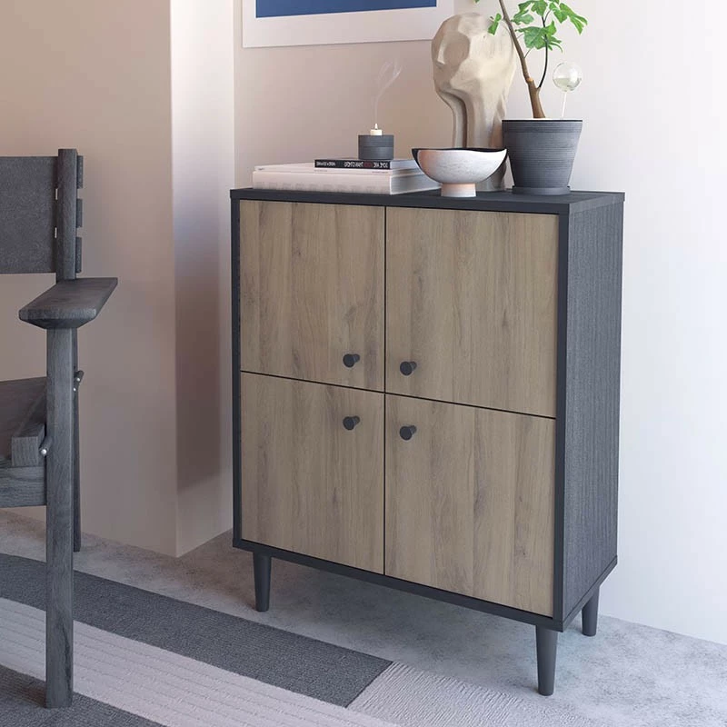 Buffet 4 portes industriel Arty Demeyere Buffet 4 Portes Industriel Arty -Ledepot-bailleul Soldes Magasin buffet 4 portes industriel arty 1 1