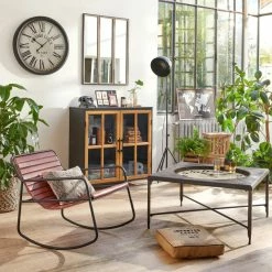 Buffet Baris Métal 2 Portes Atmosphera -Ledepot-bailleul Soldes Magasin buffet baris metal 2 portes atmosphera 3