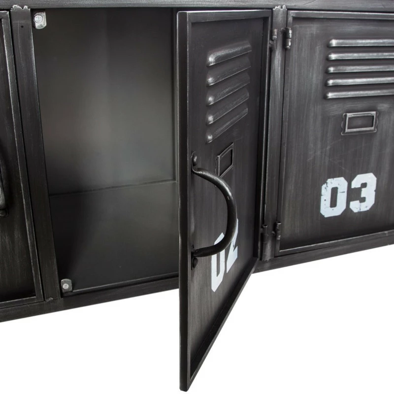 Buffet bas Sevin métal 4 portes Atmosphera Buffet Bas Sevin Métal 4 Portes Atmosphera -Ledepot-bailleul Soldes Magasin buffet bas sevin metal 4 portes atmosphera 4