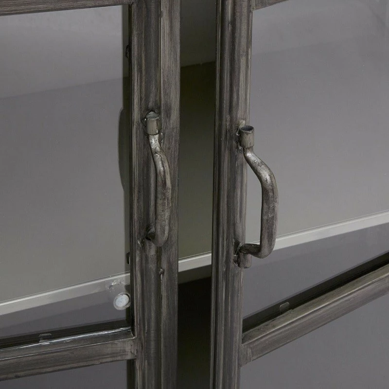 Buffet Broc 2 portes métal noir Atmosphera Buffet Broc 2 Portes Métal Noir Atmosphera -Ledepot-bailleul Soldes Magasin buffet broc 2 portes metal noir atmosphera 3