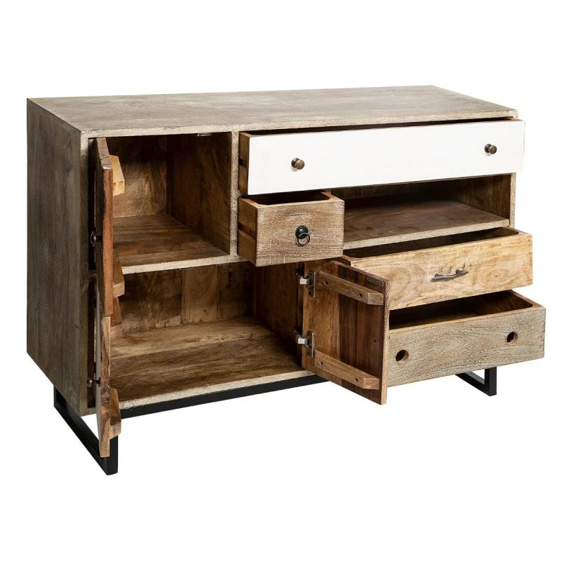 Buffet en bois de manguier Koval nuances unies Atmosphera Buffet En Bois De Manguier Koval Nuances Unies Atmosphera -Ledepot-bailleul Soldes Magasin buffet en bois manguier koval nuances unies atmosphera 4
