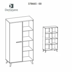 Demeyere Buffet Haut Bruce 1porte 4 Niches 6 Demeyere Buffet Haut Bruce 1porte 4 Niches -Ledepot-bailleul Soldes Magasin buffet haut bruce 1porte 5 niches 4