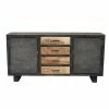Buffet Métal Et Bois Jodhpur 2 Portes 4 Tiroirs -Ledepot-bailleul Soldes Magasin buffet metal et bois jodhpur 2 portes 4 tiroirs