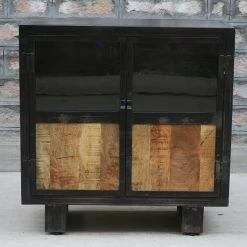 Buffet Métal Et Bois Jodhpur 2 Portes -Ledepot-bailleul Soldes Magasin buffet metal et bois jodhpur portes 4