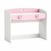 Demeyere Bureau 1 Tiroir Anastasia Rose Et Blanc -Ledepot-bailleul Soldes Magasin bureau 1 tiroir mulan rose et blanc