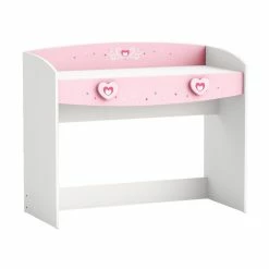 Demeyere Bureau 1 Tiroir Anastasia Rose Et Blanc