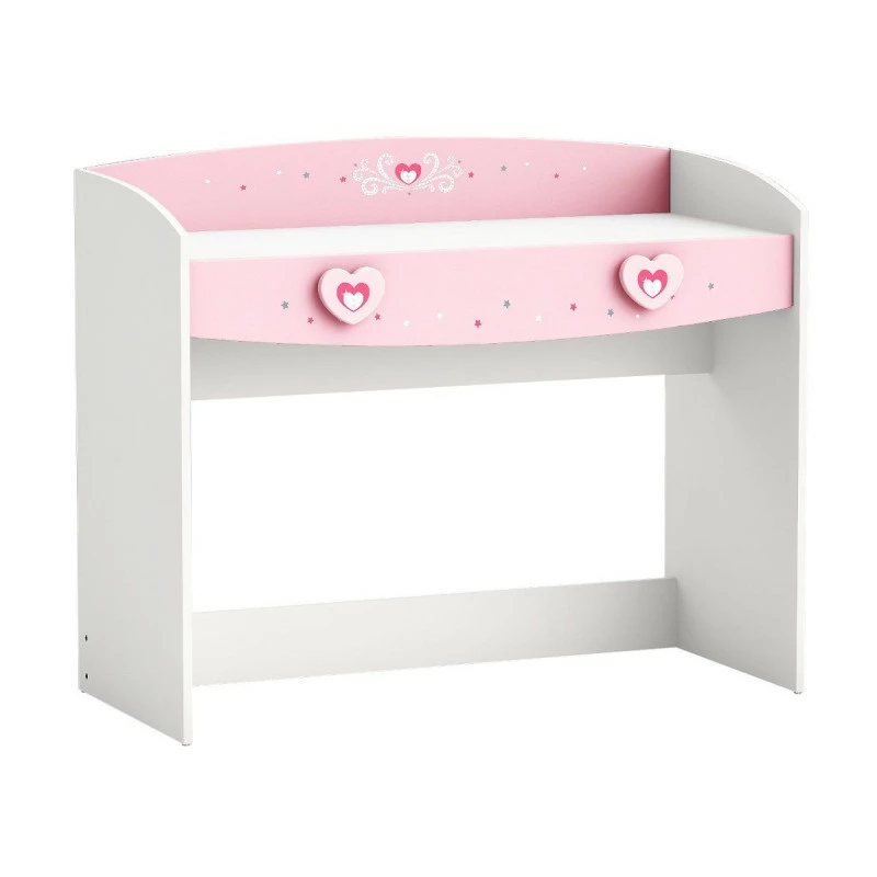 Bureau 1 tiroir Anastasia rose et blanc Demeyere Bureau 1 Tiroir Anastasia Rose Et Blanc -Ledepot-bailleul Soldes Magasin bureau 1 tiroir mulan rose et blanc