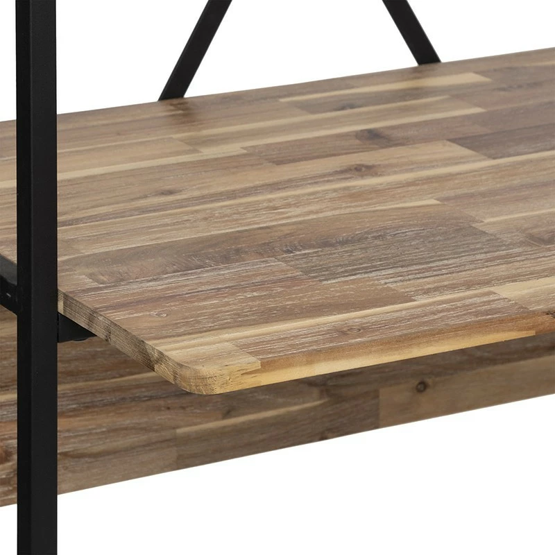 Bureau 2 étagères Edena bois et métal Atmosphera Bureau 2 étagères Edena Bois Et Métal Atmosphera -Ledepot-bailleul Soldes Magasin bureau 2 etageres edena bois et metal atmosphera 1