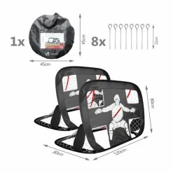 Cage De Foot Pliable 2en1 120x80cm - Modèle Newbie -Ledepot-bailleul Soldes Magasin cage de foot pliable 2en1 120x80cm modele newbie 1 3