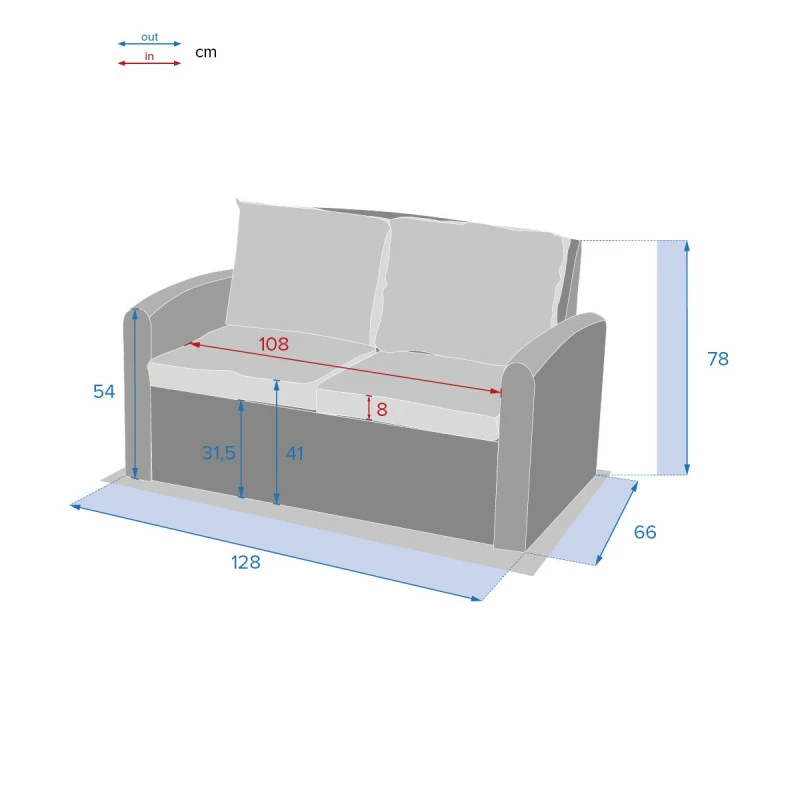 Canapé 2 places Polynésia havane Hespéride Canapé 2 Places Polynésia Havane Hespéride -Ledepot-bailleul Soldes Magasin canape 2 pl polynesia havane hesperide 2